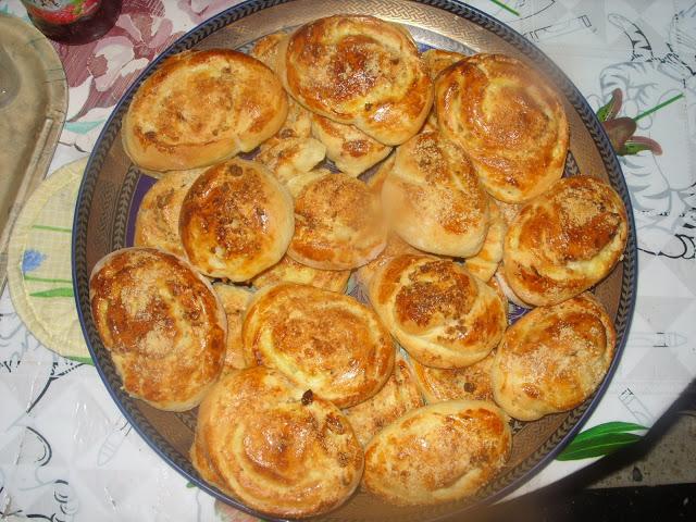 Roulés au fromage et aux amandes