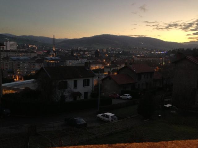 Le soleil se couche sur Saint Chamond