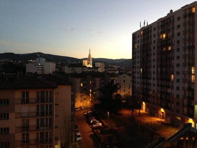 Le soleil se couche sur Saint Chamond