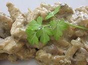 Poulet champignons crème/beurre d'escargot
