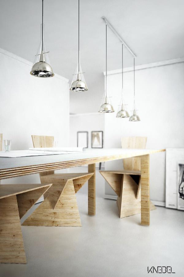 Projet étudiant : la chaise Plywood Set par Katarzyna Knebel