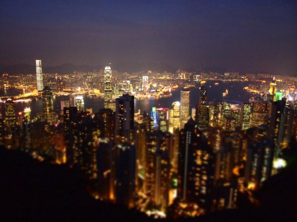 View from Victoria Peak by night