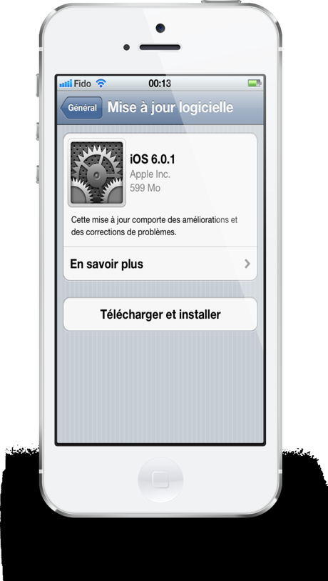 Mise a jour iOS 6