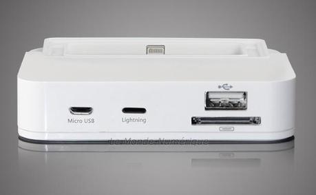 Une station de recharge universelle Lightning, microUSB et Apple 30 broches