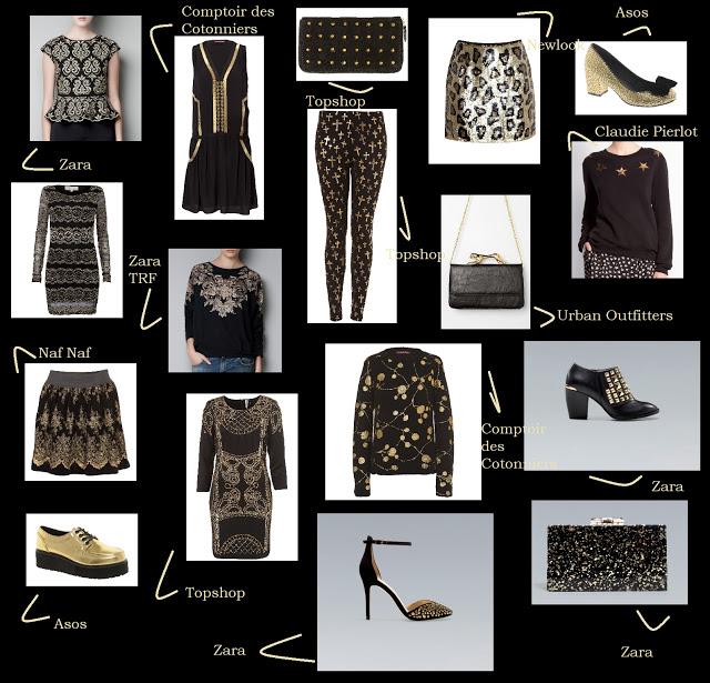 SHOPPING LIST: BLACK MEETS GOLD