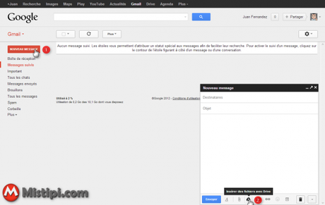 Envoyer des fichiers allant jusqu’à 10Go avec Gmail Envoyer un fichier jusqu'à 10Go par Gmail
