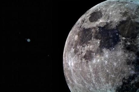 Rapporchement visible de la Terre : la Lune rencontre Jupiter