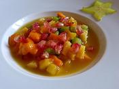 Soupe fruits exotiques epices