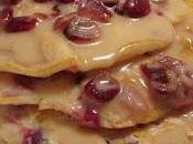 Pancakes canneberges, sirop l'orange canneberges séchées