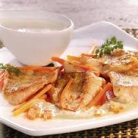 Sandre  à la crème et cerfeuil