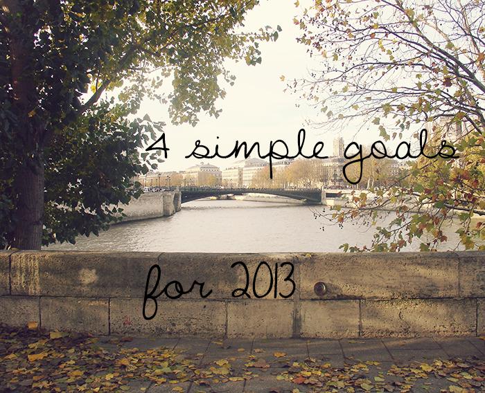 4 goals for 2013
