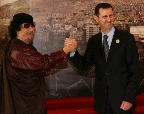 Kadhafi et Assad