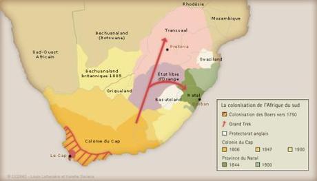 Géographie politique de l'Afrique du Sud, 1750-1900