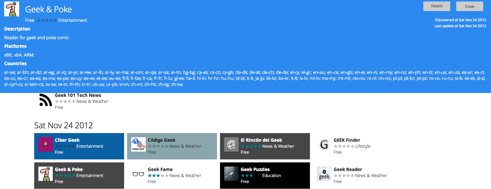 Découvrez les nouvelles applications windows8 chaque jour