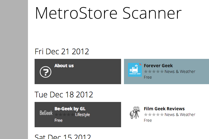 geek - decouvrez les nouvelles applications windows8 chaque jour windows8 microsoft applications sites internet