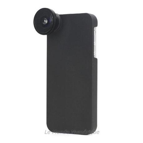 Objectif Fish-Eye avec coque de protection pour l’iPhone 5 Objectif Fish-Eye avec coque de protection pour l’iPhone 5