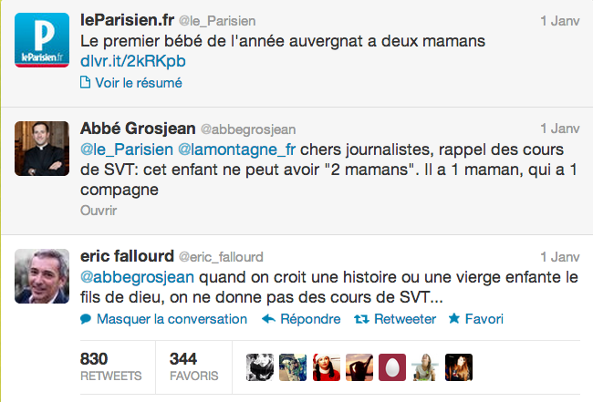 L'abbé Grosjean donne des leçons d'homophobie aux journalistes