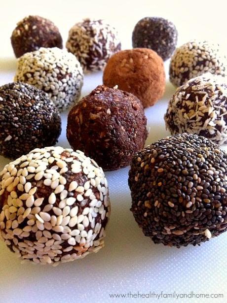 crunchy-raw-protein-balls, boules croustillantes de protéines