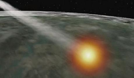 Земля спутник падение планета