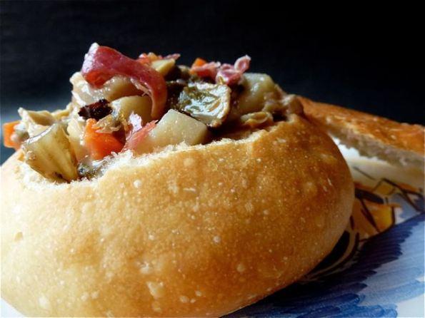 Clams chowder dans son chaudron de pain - 2