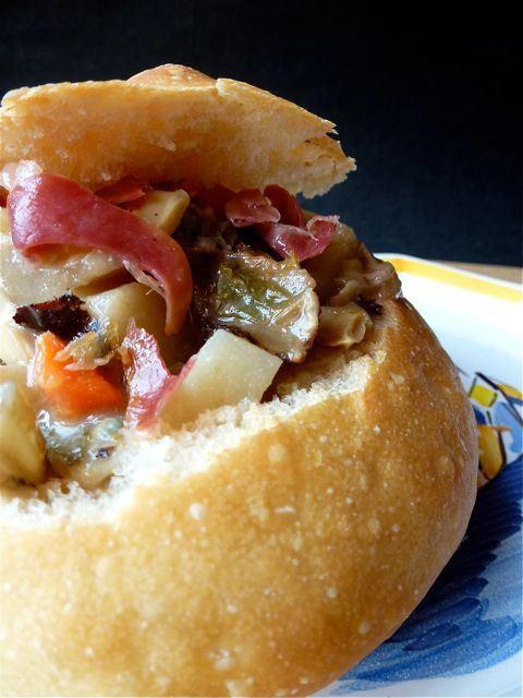 Clams chowder dans son chaudron de pain - 3