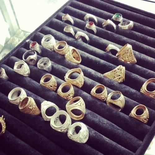 At the Silver shop #amlapura #bali #indonesia #rings