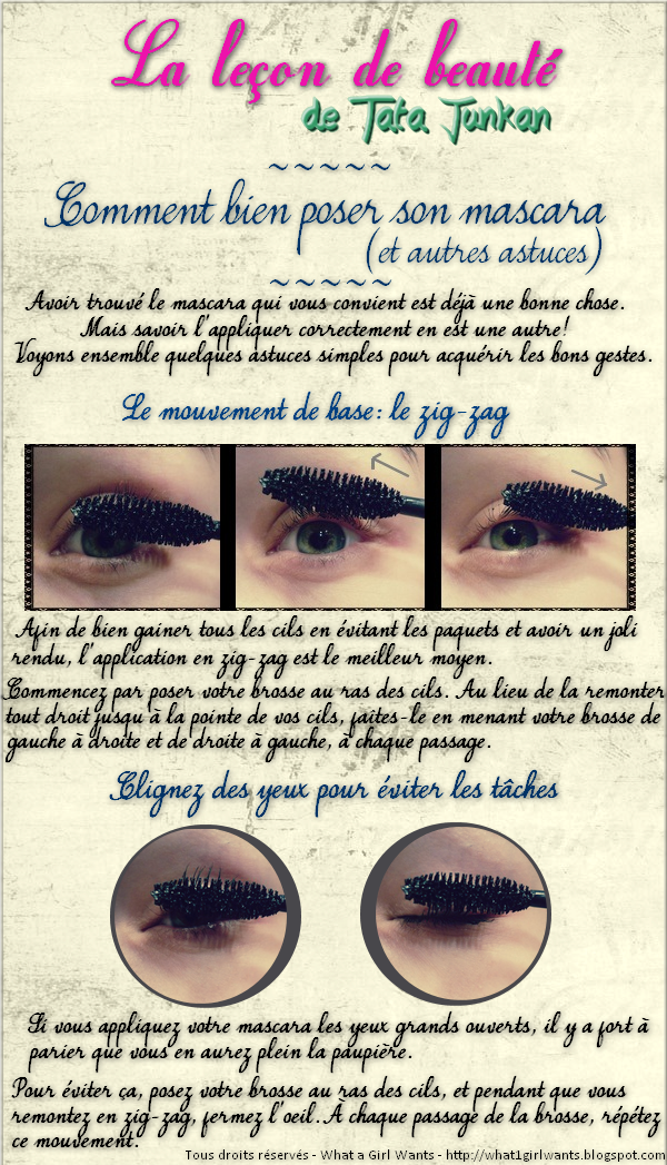 comment bien poser son mascara, application en zigzag