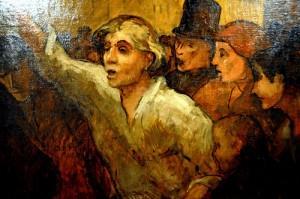Reprise à contretemps, les riches, la gerbe Honore Daumier - The Uprising (L'Emeute), 1848