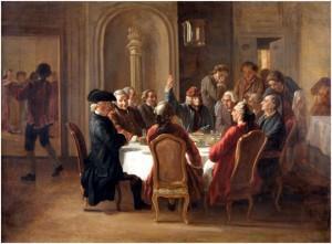 Reprise à contretemps, les riches, la gerbe diner des philosophes