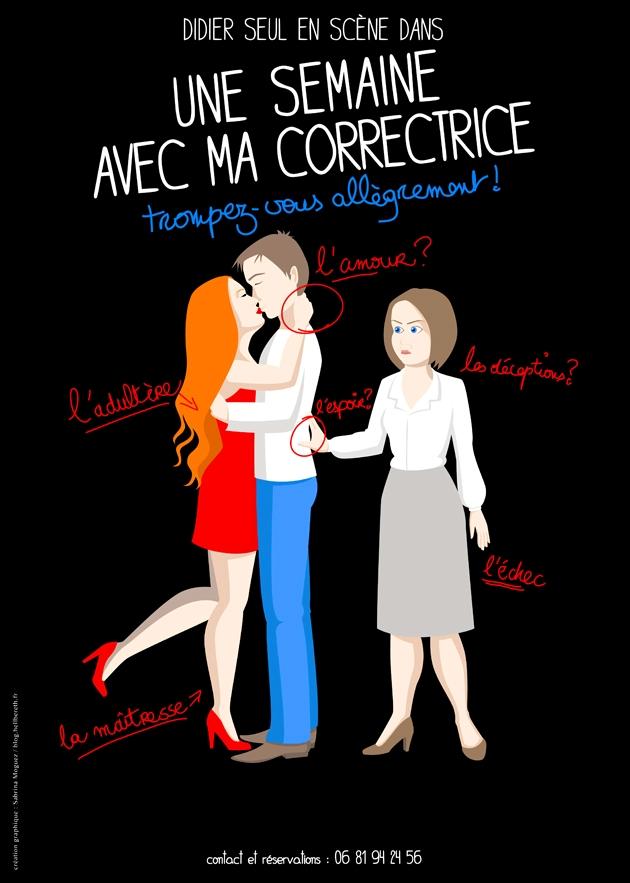 Annuaire / Blogs / One man show Didier Celiset dans '' Une semaine avec ma correctrice ''  dans Littérature et poésie afficheweb2bis11