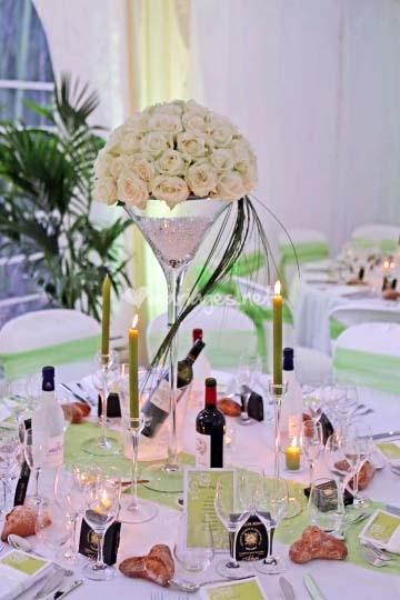 Vases martini en décoration de table | À Découvrir