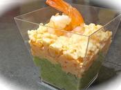 verrines avocat/crabe
