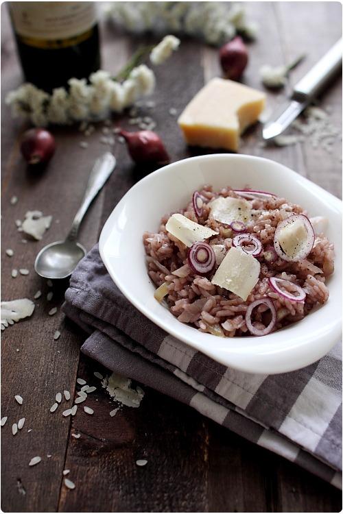 Risotto au vin rouge