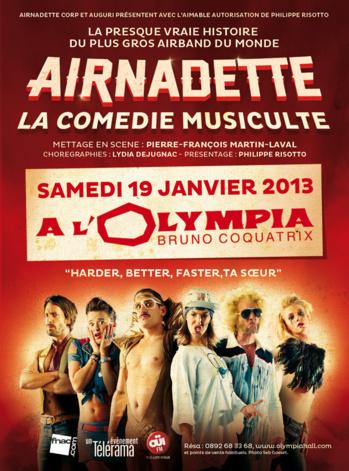 Airnadette : La Comédie Musiculte à l'Olympia le 19 janvier