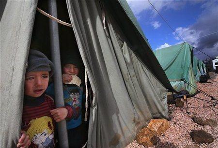 Enfants des réfugiés Syriens