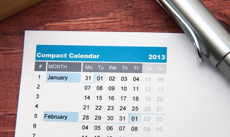 CompactCalendar Organiser son année avec le Compact Calendar 2013