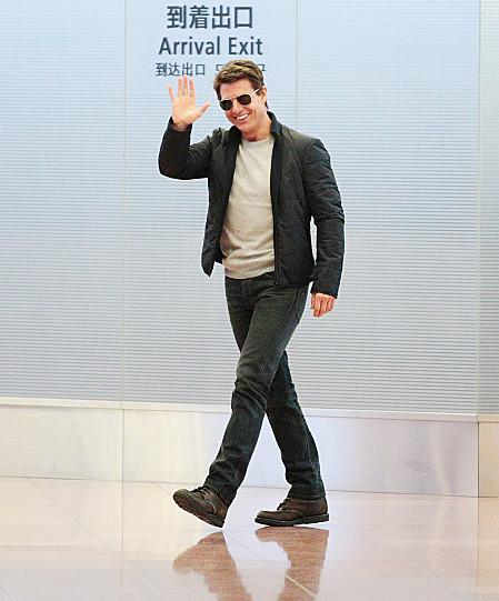 Tom Cruise au Japon pour le film Jack Reacher