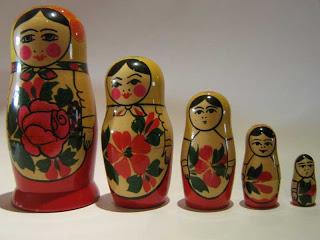 Le rapport entre les tables gigognes et les poupées russes