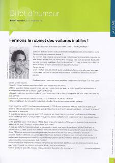 FERMONS LE ROBINET DES VOITURES INUTILES !
