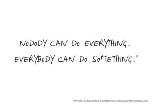 Everybody Can Do Something