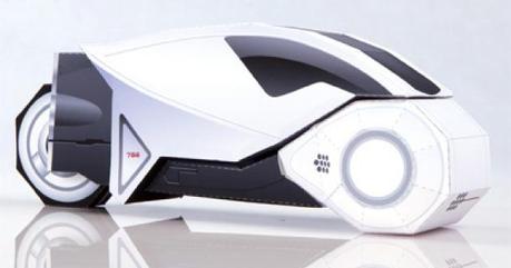 Blog_Paper_Toy_papercraft_Tron_White_Light_Cycle