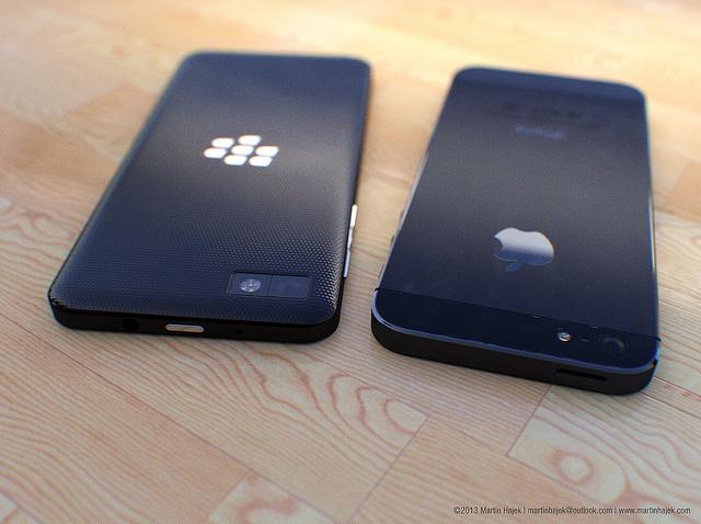 BB L-series vs. iPhone 5