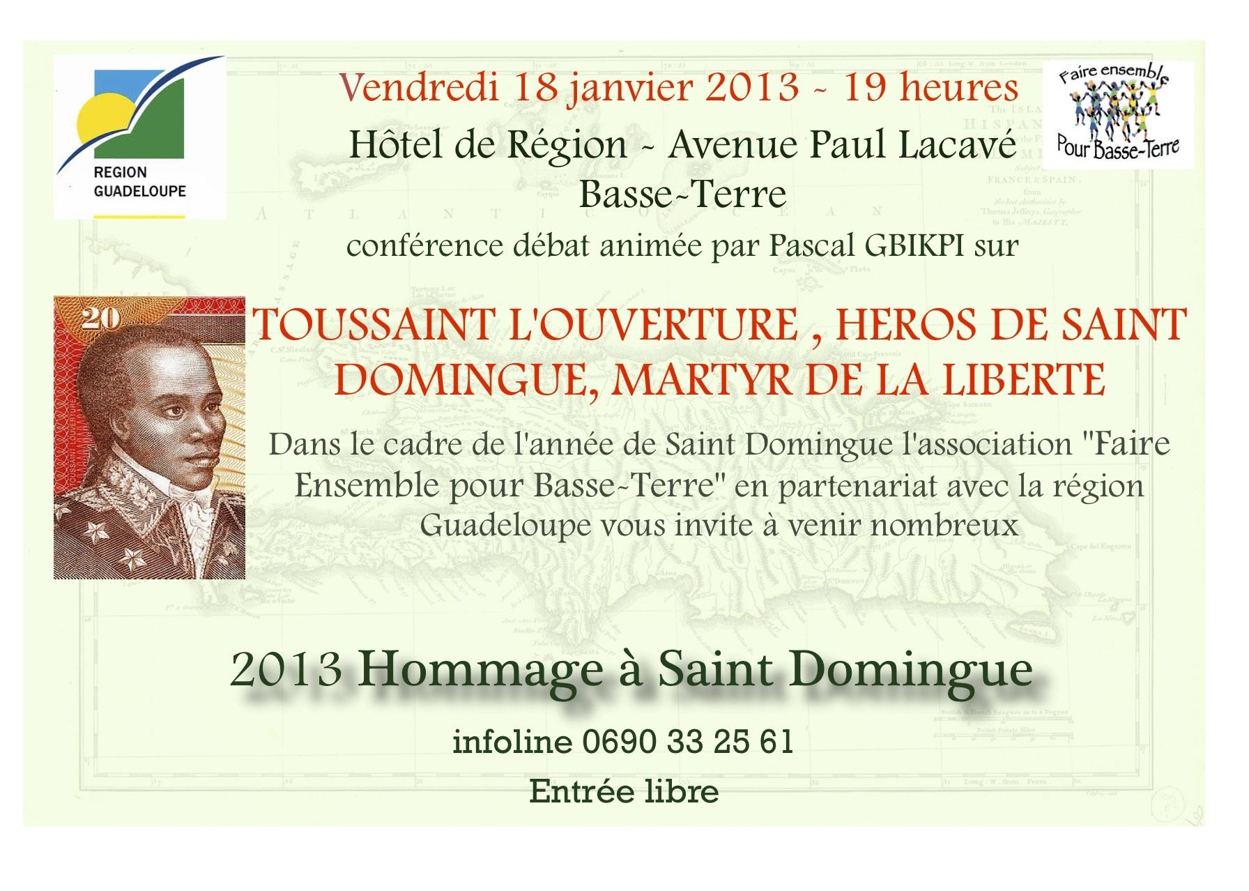 Toussaint Louverture, héros de la liberté, martyr de Saint-Domingue”