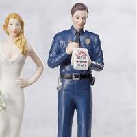 La figurine de gateau de mariage