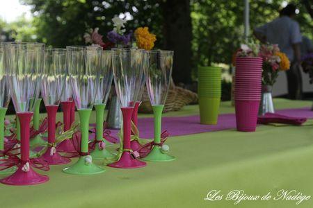 Décoration de verre thème gourmandise, couleurs anis framboise IMG_7809