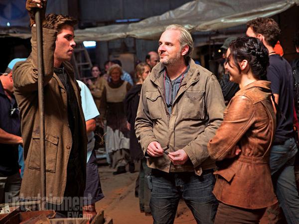 le réalisateur Francis Lawrence, Jennifer Lawrence et Liam Hemsworth