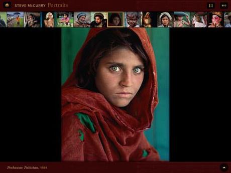 Portraits, l'Apps iPad by Steve McCurry...