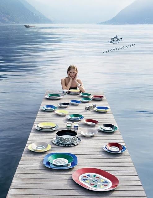La campagne de publicité de Hermès Printemps-Eté 2013 avec Iselin Steiro.