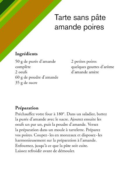 Tarte poire et amande