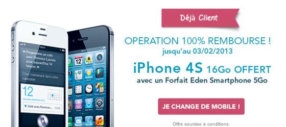 iPhone 4S gratuit chez Bouygues Telecom...